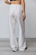 Штани жіночі Estilo повсякденна-casual льон жатка молочний 03-029 48р - зображення 3