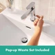 Змішувач hansgrohe Rebris S для раковини зі зливним гарнітуром, хром 72517000 - изображение 4
