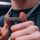 Цепочка на шею, Silver Cuban, 9 мм, нержавеющая сталь, 60 см - изображение 3