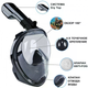 Маска для снорклинга Tribord Freebreath, панорамний огляд, Dry Top - зображення 4