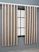 Комплект (2шт. 1,4х1,7м.) коротких штор з легкої фактурної тканини льон, колекція “ALORA-TON”. Колір бежевий. Код 1874ш 35-0439 - зображення 3