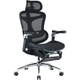 Крісло офісне з підставкою для ніг Sihoo DORO C300 Pro Mesh Black with footrest - зображення 3