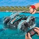 Машинка на радиоуправлении Amphibious Stunt Car B500-2 2in1 +управление жестами, по воде и грязи 15,5см Чорно-блакитна - изображение 6