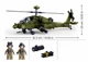 Конструктор блочный Sluban вертолёт AH-64D-S Apache 734 детали 2 фигурки M38-B1536 - изображение 5