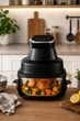 Аэрогриль со стеклянной чашей 7 л 4600 Вт Domotec MS-3228 / Воздушная фритюрница / Аэрофритюрница без масла / Мультипечь (ms-3228) - изображение 2