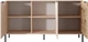 Комод Perfect Home Rock 3D/153 81.4x153x39.5 см, 3-дверный Бежевый + Дуб викинг (000012376397) - изображение 4