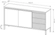 Комод Perfect Home Senso 2D3S/153 81.4x153.5x39.5 см, 2-дверний, 3 шухляди Бежевий (000012376637) - зображення 6