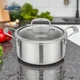 Каструля Heinner зі скляною кришкою 2.8 л TITANIUM3 HEINNER (HR-MRK-20) - зображення 5