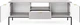 Тумба под ТВ Perfect Home Nova RTV154 154x39x56 см, 2-дверная, 1 ящик, черные ножки Серый (000012376905) - изображение 3