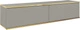 Тумба под ТВ навесная Perfect Home Oro RTV135 MDF 135x32x30 см, 2-дверная Серый (000012376959) - изображение 1