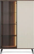 Витрина с подсветкой Perfect Home Vici WT103 39x162x103 см, 2-дверная Орех/кашемир (000012376987) - изображение 2