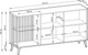 Комод с подсветкой Perfect Home Vici K154 80x154x39 см, 3-дверный Орех/кашемир (000012376989) - изображение 10