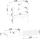 Тумба кроватная с подсветкой Perfect Home Sento S54 39x56.2x53.6 см, 1 ящик Черный/дуб один (000012377283) - изображение 9