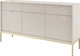 Комод Perfect Home Nova KSZ154 83x154x39 см, 3-дверний, 3 шухляди, золоті ніжки Кашемір (000012377311) - зображення 1