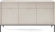 Комод Perfect Home Nova KSZ154 83x154x39 см, 3-дверний, 3 шухляди, чорні ніжки Кашемір (000012377312) - зображення 2