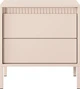Тумба нічна Perfect Home Senso 2S/53 39.5x56.2x53.5 см, 2 шухляди Бежевий (000012377475) - зображення 3