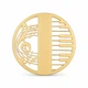 Брошь BROCHE бижутерия Музыка Скрипичный ключ с клавишами золотистая BRSF114499 - изображение 1