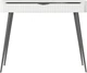 Стол туалетный Perfect Home Lante 1S/100 100.2x38x78 см, 1 ящик, черные ножки Белый (000012377620) - изображение 3