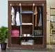 Складана тканинна шафа Storage Wardrobe 88130 Коричнева - зображення 1