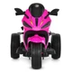 Дитячий електромотоцикл BAMBI Ducati M 6345ELR-8 рожевий (EVA, екошкіра, USB, Bluetooth) - зображення 4