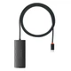 USB-хаб Baseus Lite Series Hub 4-in-1 USB-C to 4хUSB-A/USB-C 1m Black (WKQX030401) - зображення 2