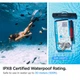 Водонепроницаемый чехол Spigen A601 Universal Waterproof 8.2" Crystal Clear (AMP04526) - изображение 11