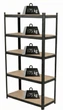 Regał metalowy Profix 62030C 5 półek 180 x 90 x 40 cm Czarny (5903755197948) - obraz 6