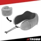 Набор для путешествий Xtrobb 26087 3D Memory Foam, подушка для шеи + маска для сна + беруши, 4-в-1, черный/серый, дорожный комплект с эффектом памяти - изображение 6