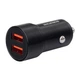 Автомобільний зарядний пристрій Borofone BZ19 2xUSB-A 5V/2.4A Black - зображення 6