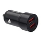 Автомобільний зарядний пристрій Borofone BZ19 2xUSB-A 5V/2.4A Black - зображення 7