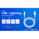 Кабель Borofone BX117W USB - Lightning 2.4А, 1м, White - изображение 2