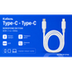 Кабель Borofone BX115W Type-C - Type-C 60W, 1м, White - изображение 2