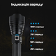 Ліхтар акумуляторний COP P90 з Zoom фокусуванням, USB зарядкою, потужний LED ліхтар для туризму, риболовлі та полювання - зображення 6