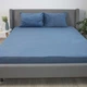Простирадло ТЕП "VELOUR" з резинкою темно-синій, 160x200 - изображение 4