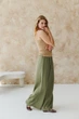Жіночі штани з мусліну ART KNIT оливкові, L-XL 045704 - зображення 6