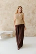 Женские штаны из муслина ART KNIT шоколад, L-XL 045700 - изображение 3