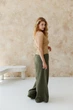 Жіночі штани з мусліну ART KNIT фісташка, L-XL 045702 - зображення 4