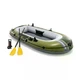 Надувная лодка Intex 66332 Seahawk 2 зеленая двухместная до 240 кг виниловая 3-х камерная с веслами и ручным насосом 236х114х41 см (9-163-66332) - изображение 1