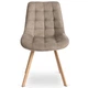 Стул MEBEL ELITE KATHY Бежевый ножки дуб ME.KATHY/BZ/D/T/K - изображение 5