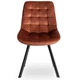 Стул MEBEL ELITE RICK Velvet Рыжий ножки черные ME.RICK/RD/V/K - изображение 2