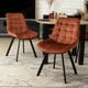 Стул MEBEL ELITE RICK Velvet Рыжий ножки черные ME.RICK/RD/V/K - изображение 5