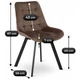 Стул MEBEL ELITE RICK Коричневый ножки черные ME.RICK/BR/V/K - изображение 5