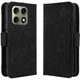 Чехол-книжка с карманами Deexe Wallet Stand для Motorola Edge 70 Pro - Black - изображение 1