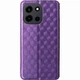 Чехол Deexe Rhombus Book для OnePlus Nord 6 - Purple - изображение 7