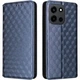 Чехол Deexe Rhombus Book для OnePlus Nord 6 - Blue - изображение 1
