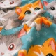 Комплект постельного белья Mirson Семейный 2 x 143 x 210 см 17-0969 Dapper Cats Ranforce Elite (2200013494751) - изображение 6