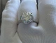 Срібна каблучка з муасанітом 5Ct Розмір 18 Сертифікат (9303) - зображення 8