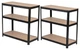 Regał metalowy Profix 62032C 6 półek 222 x 110 x 50 cm Czarny (5903755198006) - obraz 7