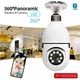Панорамна поворотна IP WIFI 2Mp камера відеоспостереження з віддаленним доступом та двостороннім звуком L1 E27 - изображение 7