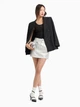 Юбка мини летняя женская Armani Exchange 311685985 10 Серебристая (1159863661) - изображение 4